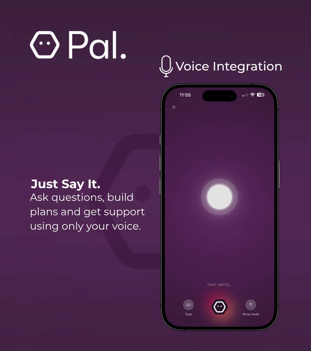 Pal’s AI voice agent listening
